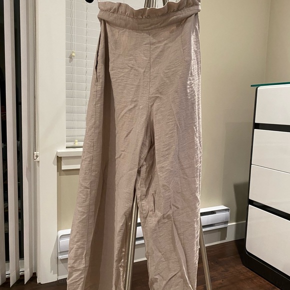Taupe flowy pants - Picture 2 of 3